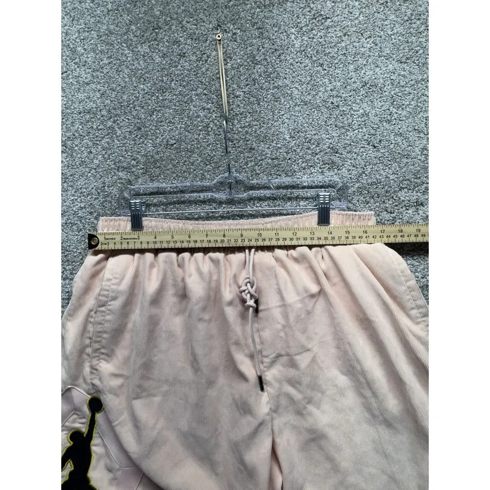 Jordan Jumpman Corduroy Basketball Shorts Size XXL Pink Draw-String Stretch RARE
